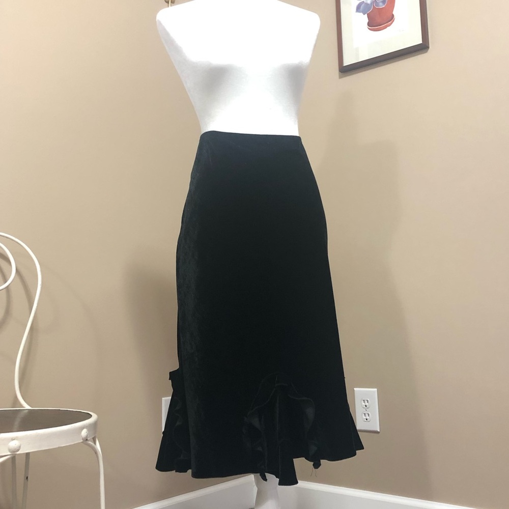 90s velvet skirt